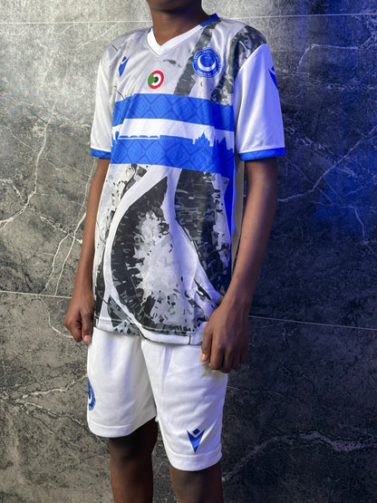 Full Set Al-Hilal white Jersey 2026 - Kids Edition