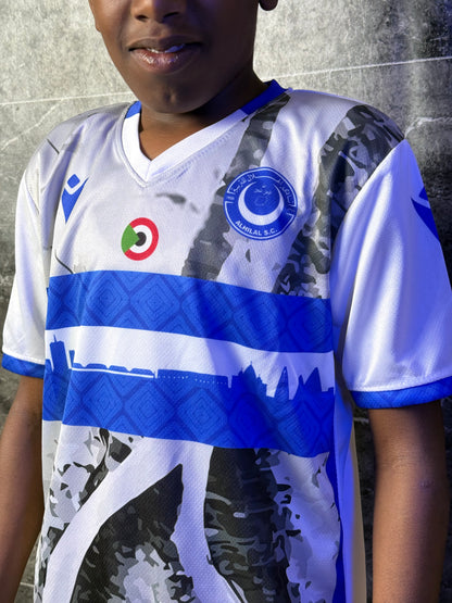 Full Set Al-Hilal white Jersey 2026 - Kids Edition