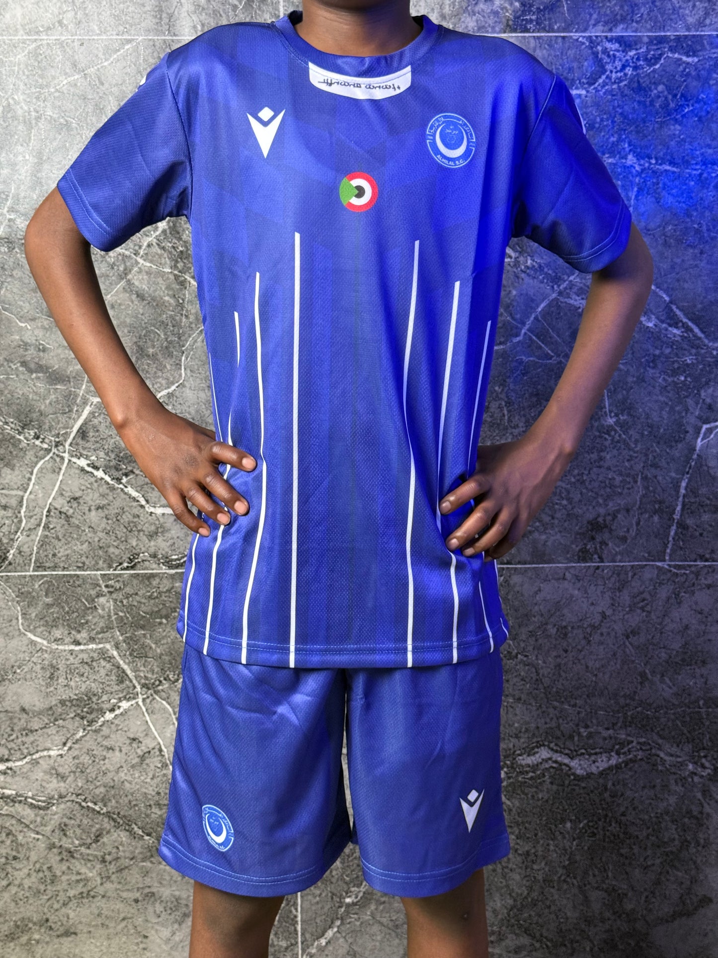 Full Set Al-Hilal Blue Jersey 2026 - Kids Edition