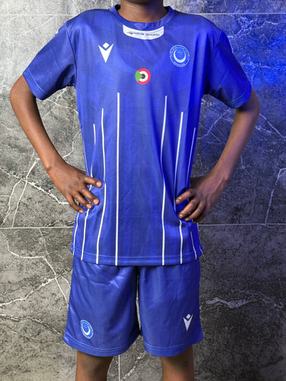Full Set Al-Hilal Blue Jersey 2026 - Kids Edition