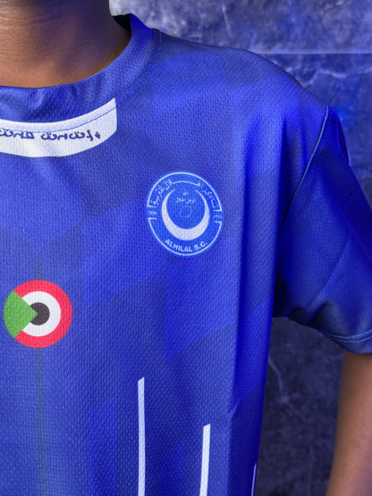 Full Set Al-Hilal Blue Jersey 2026 - Kids Edition
