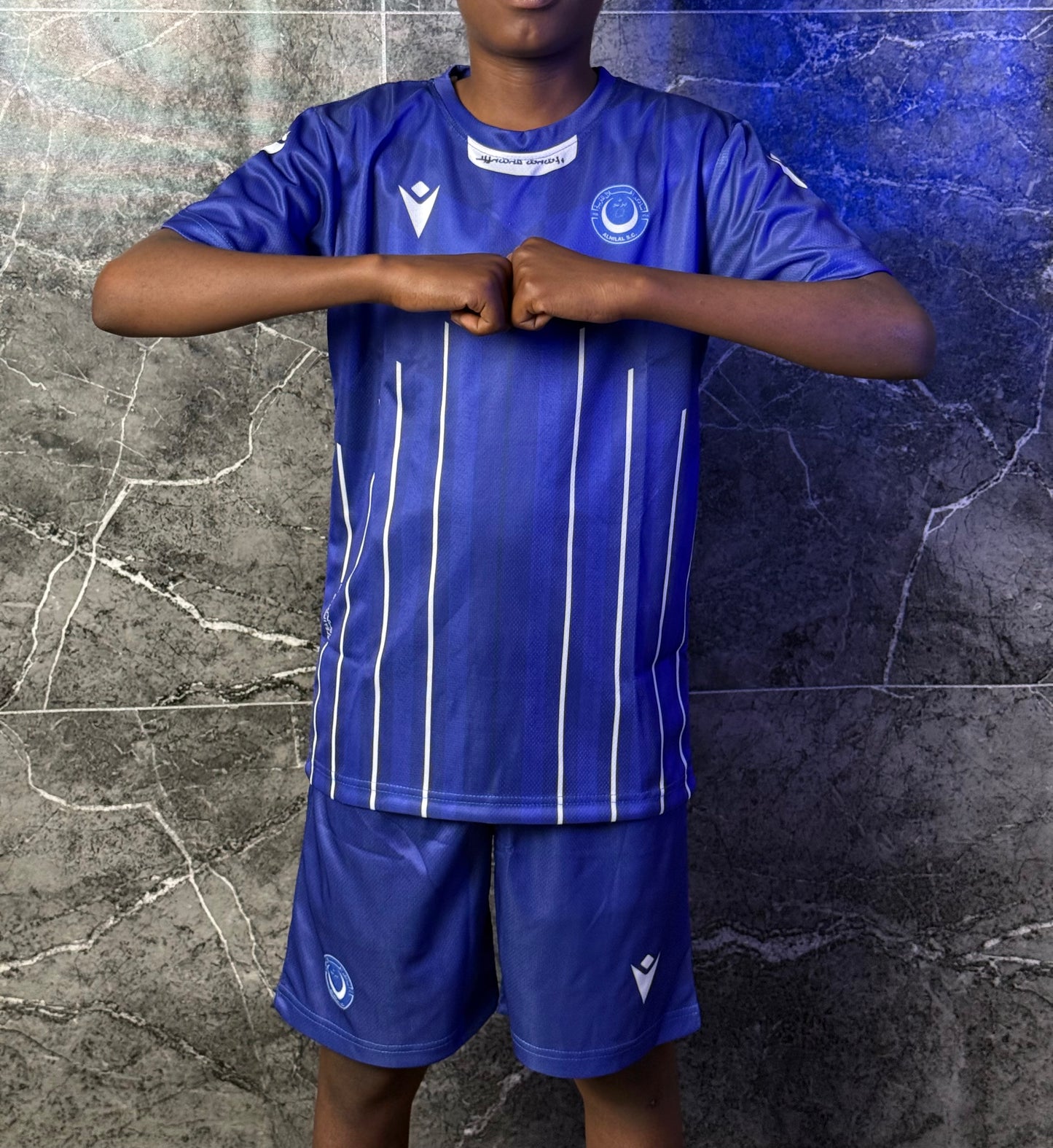 Full Set Al-Hilal Blue Jersey 2026 - Kids Edition