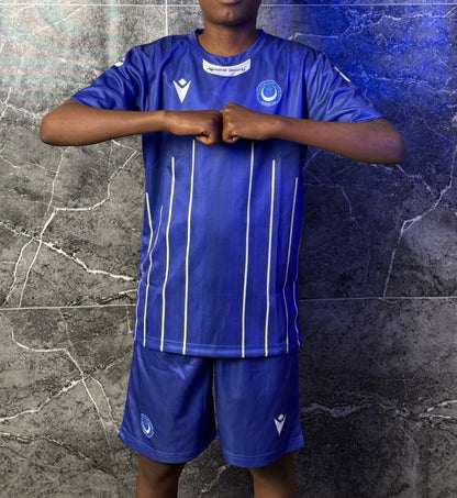 Full Set Al-Hilal Blue Jersey 2026 - Kids Edition