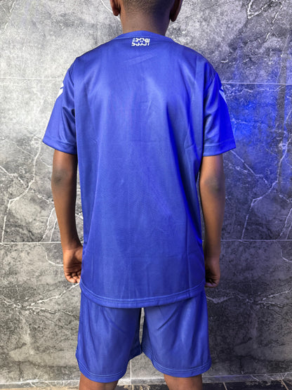 Full Set Al-Hilal Blue Jersey 2026 - Kids Edition