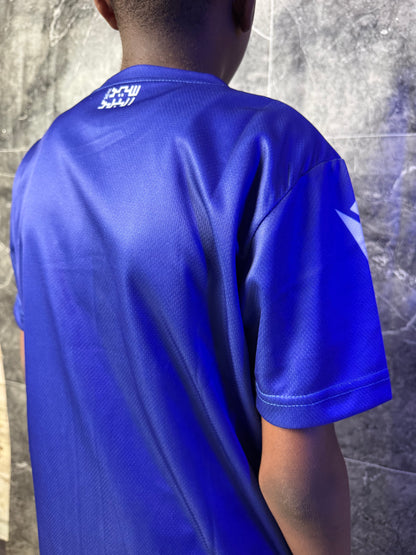 Full Set Al-Hilal Blue Jersey 2026 - Kids Edition