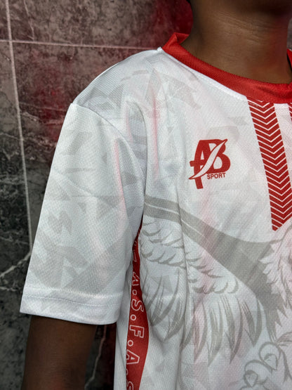 Full Set Sudan National Team White Jersey 2025 - Kids Edition