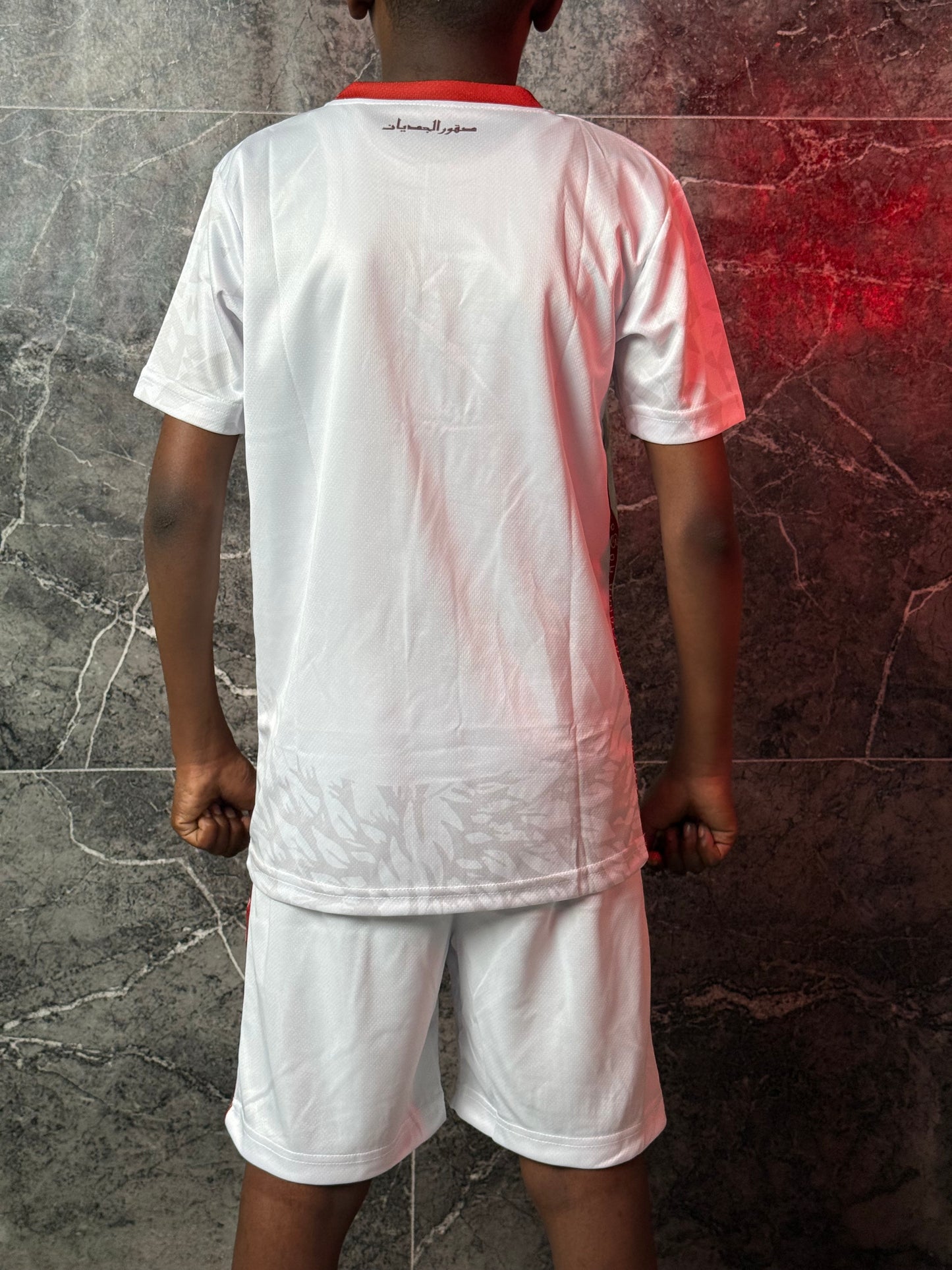 Full Set Sudan National Team White Jersey 2025 - Kids Edition