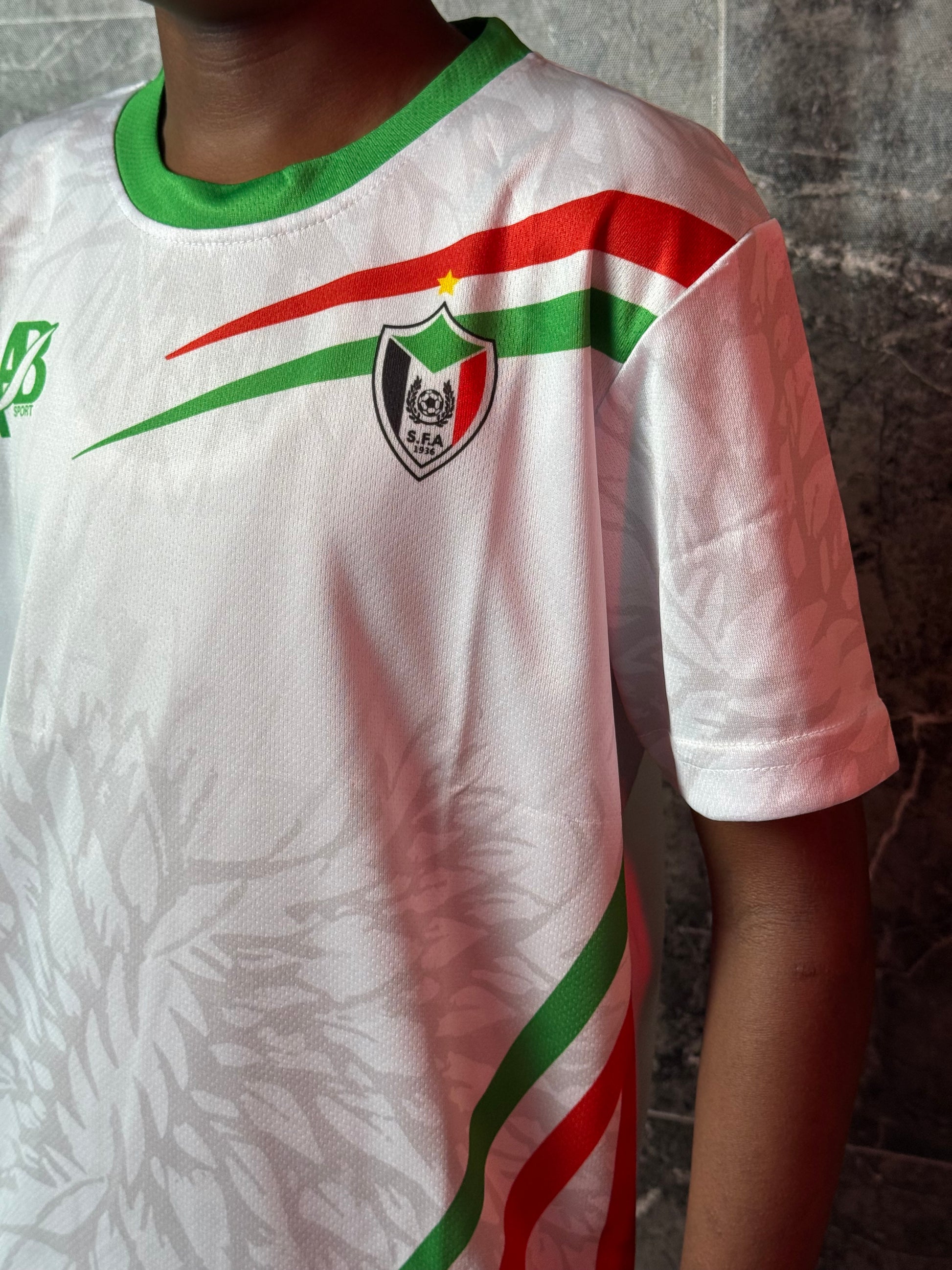 Full Set Sudan National Team White Jersey 2026 - Kids Edition - CR7 STORE