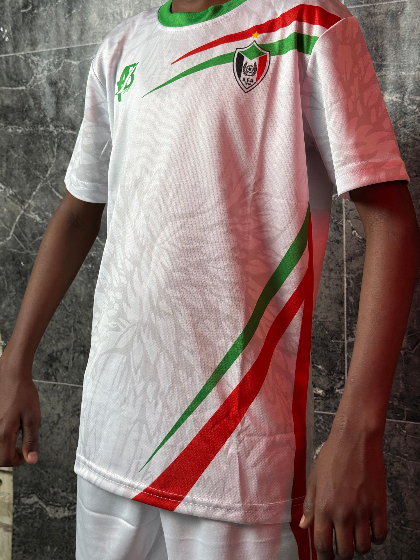Full Set Sudan National Team White Jersey 2026 - Kids Edition - CR7 STORE