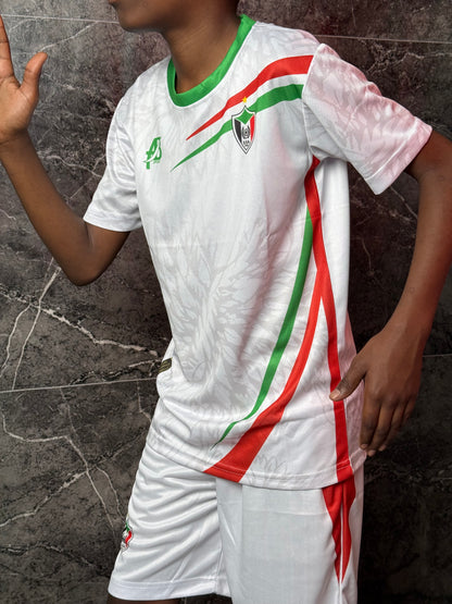 Full Set Sudan National Team White Jersey 2026 - Kids Edition - CR7 STORE
