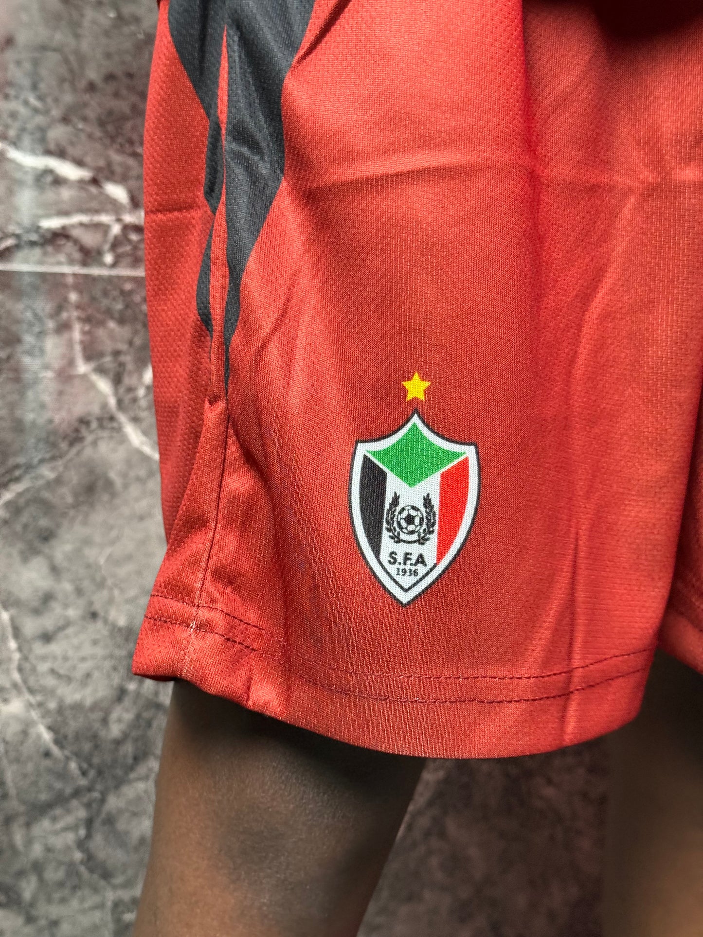 Full Set Sudan National Team Red Jersey - Kids Edition - CR7 STORE