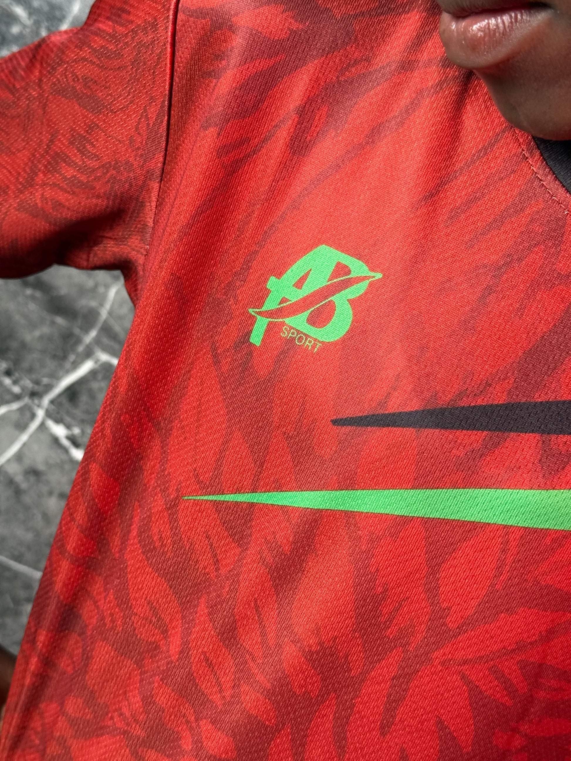 Full Set Sudan National Team Red Jersey - Kids Edition - CR7 STORE