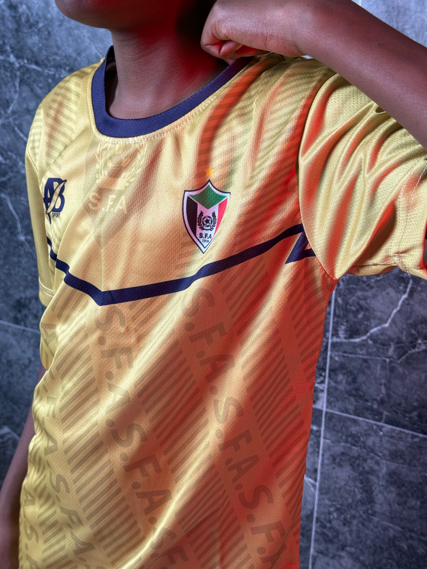 Full Set Sudan National Team yellow Jersey 2025 - Kids Edition - CR7 STORE