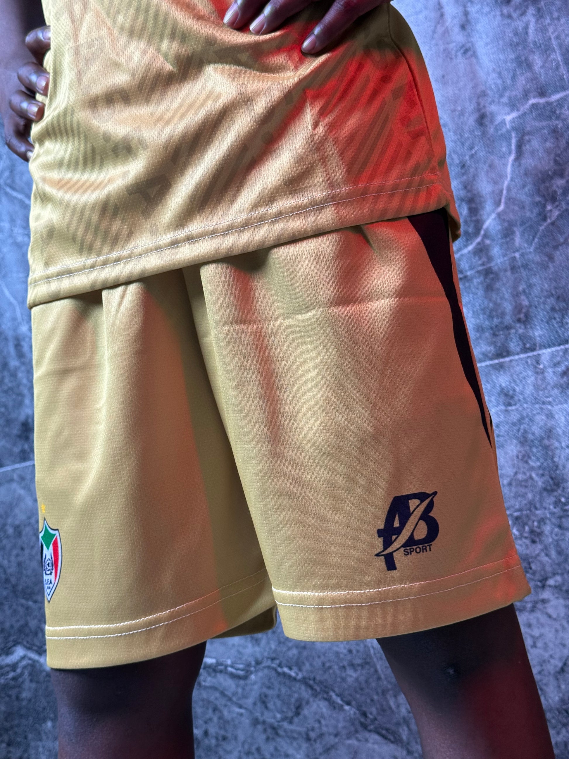 Full Set Sudan National Team yellow Jersey 2025 - Kids Edition - CR7 STORE