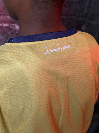 Full Set Sudan National Team yellow Jersey 2025 - Kids Edition - CR7 STORE